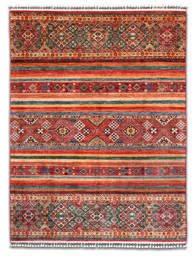 Khorjin szőnyeg 207 x 152 cm - SP130-096-khorjin-kezi-csomozasu-gyapju-szonyeg-pakisztanbol-a