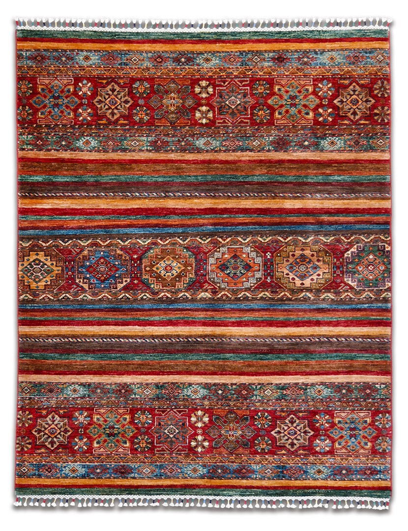 Khorjin szőnyeg 197 x 159 cm - SP130-098-khorjin-kezi-csomozasu-gyapju-szonyeg-pakisztanbol-a