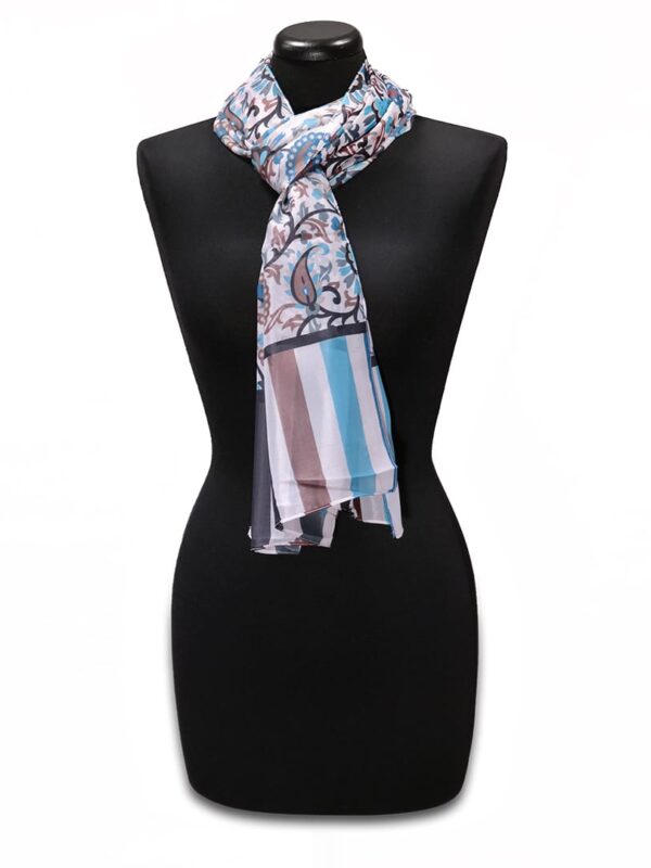 Barna selyem-viszkóz sál - EPO375-KB-noi-viszkoz-sal-indiabol-a