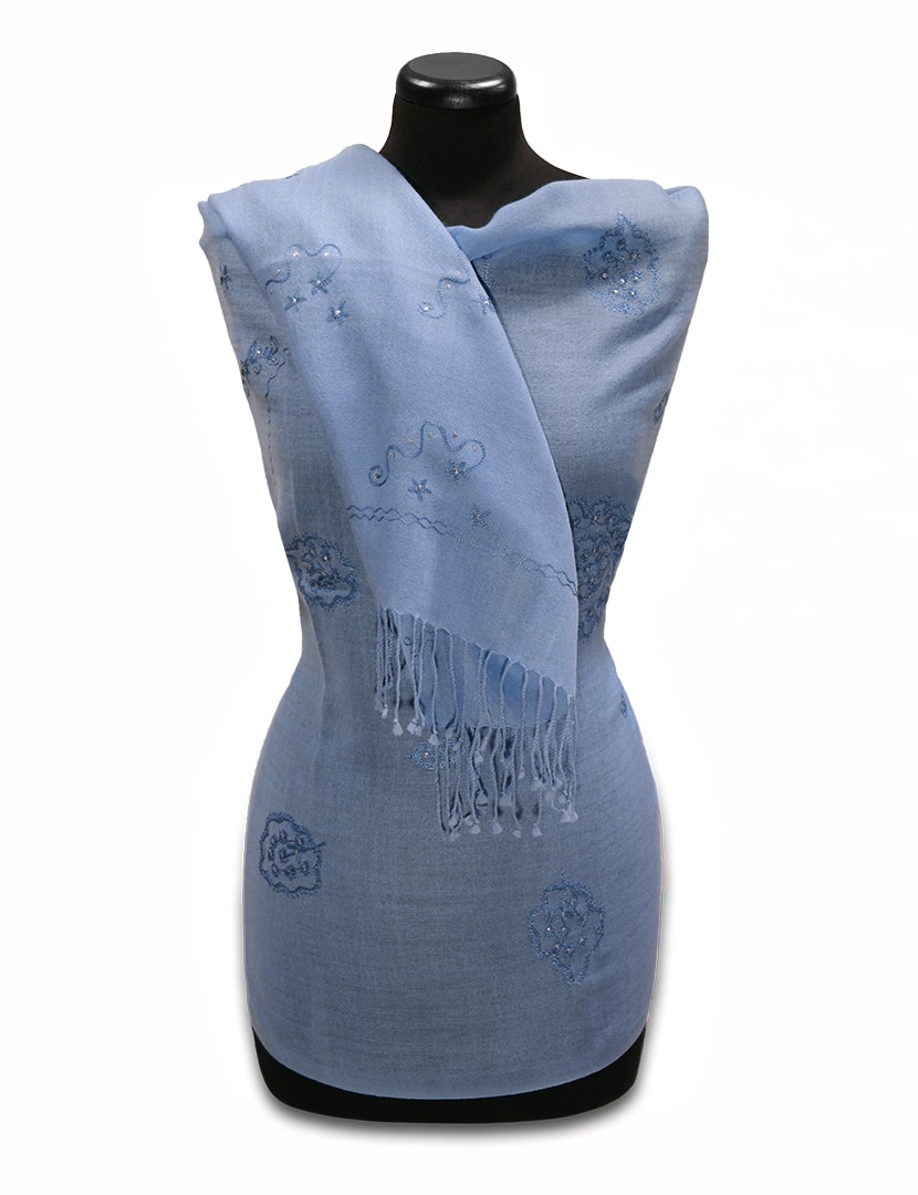 Kék gyapjú stóla - SE12-K-noi-gyapju-sal-indiabol-a