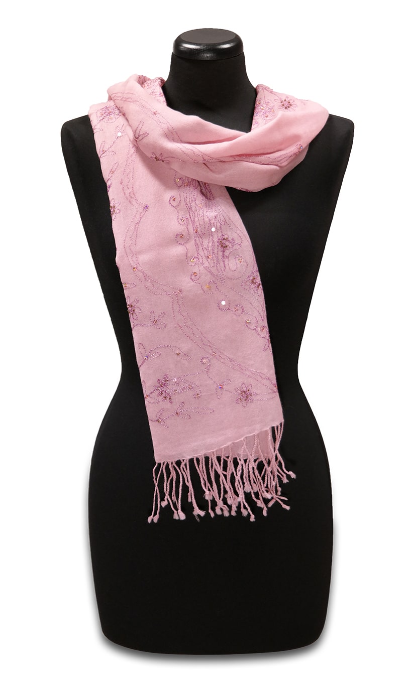 Hímzett halvány rózsaszín gyapjú sál - SHE125-R7-himzett-noi-gyapju-sal-indiabol-bb