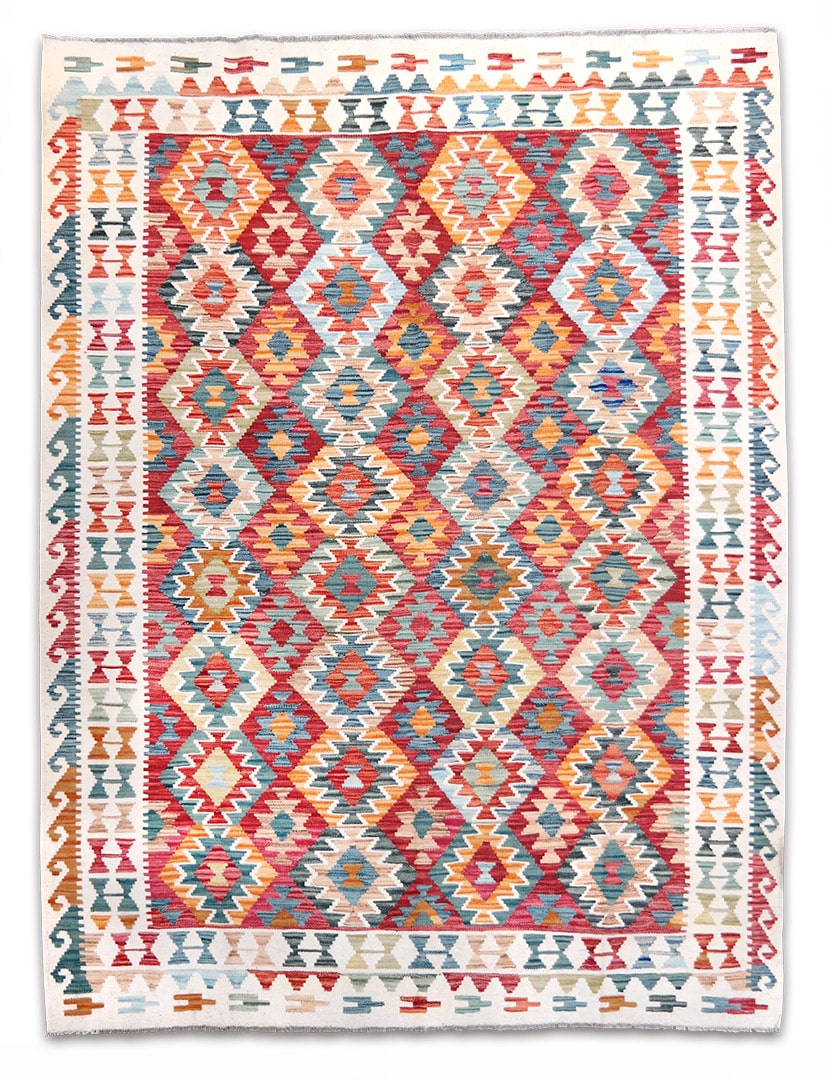 Kelim szövött szőnyeg 243 x 183 cm - SPM30-1839-kezi-szovesu-gyapju-kelim-szonyeg-pakisztanbol-a