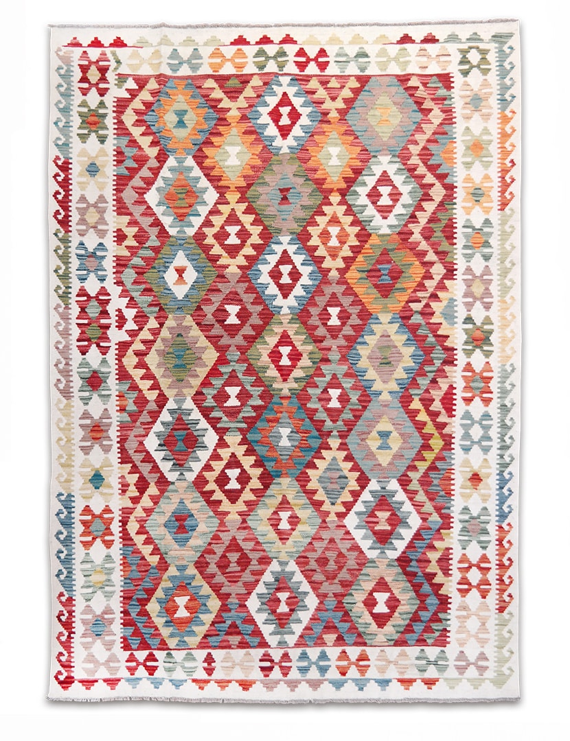 Kelim szövött szőnyeg 239 x 165 cm - SPM30-1840-kezi-szovesu-gyapju-kelim-szonyeg-pakisztanbol-a