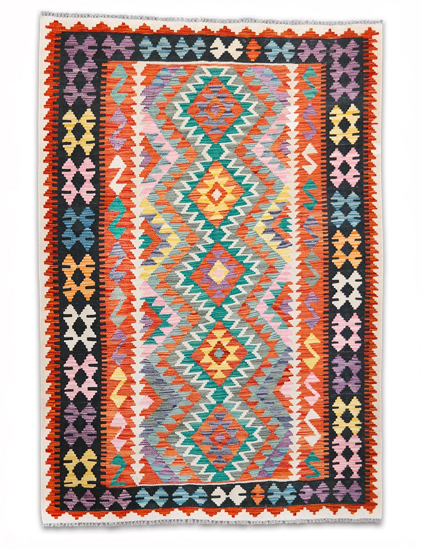 Kelim szövött szőnyeg 177 x 130 cm - SPM30-1848-kezi-szovesu-gyapju-kelim-szonyeg-pakisztanbol-a