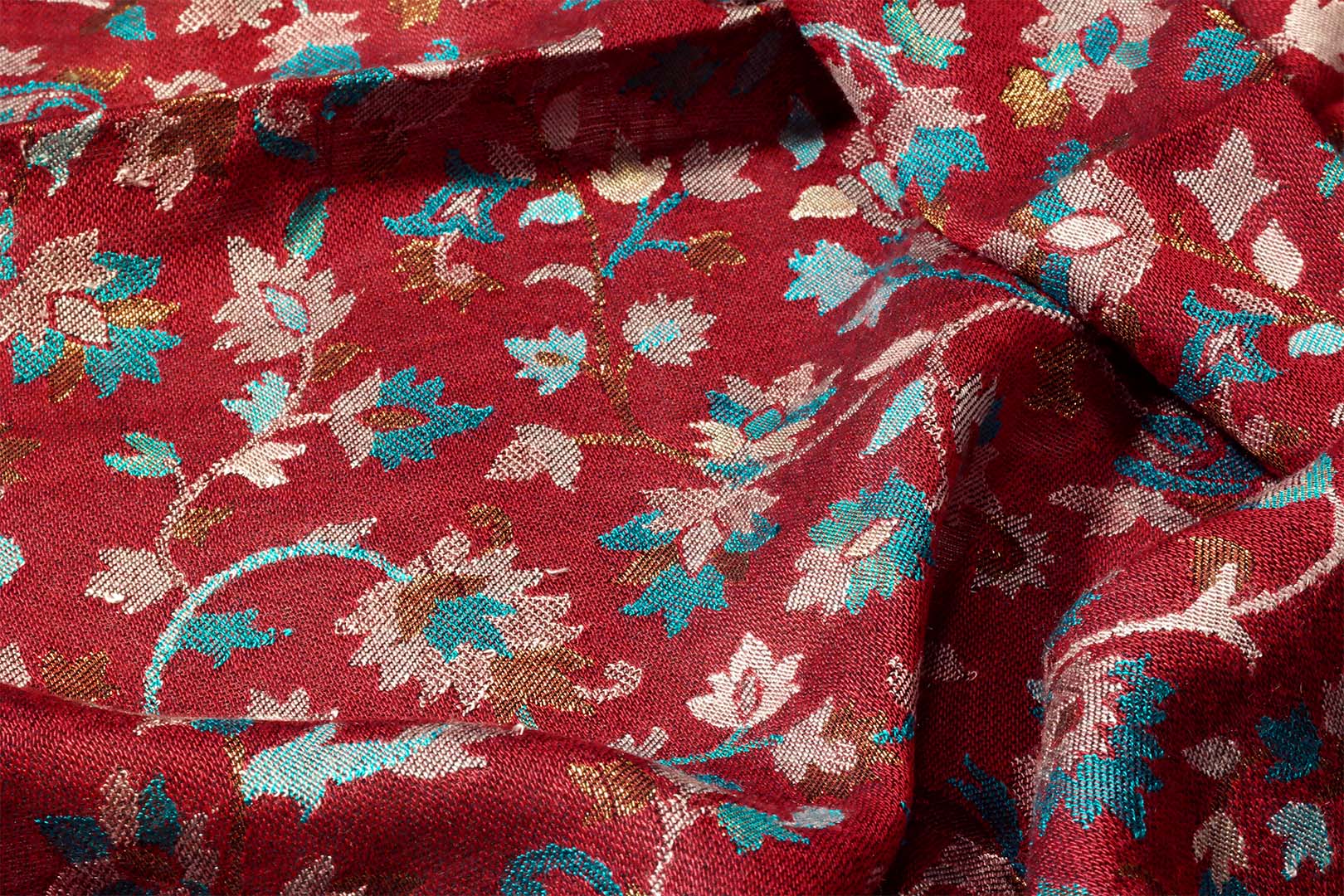 Piros modál selyem stóla - TMK96-SP-noi-modal-selyem-sal-indiabol-c