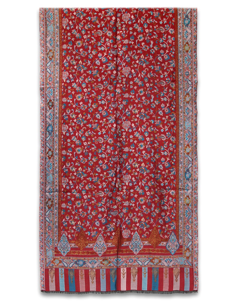 Piros modál selyem stóla - TMK96-SP-noi-modal-selyem-sal-indiabol-d