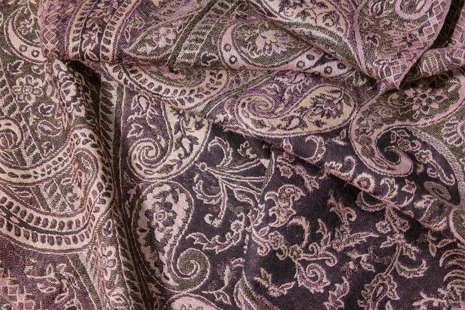 Női lila gyapjú stóla - TWJ78-L1-keskeny-noi-gyapju-sal-indiabol-c