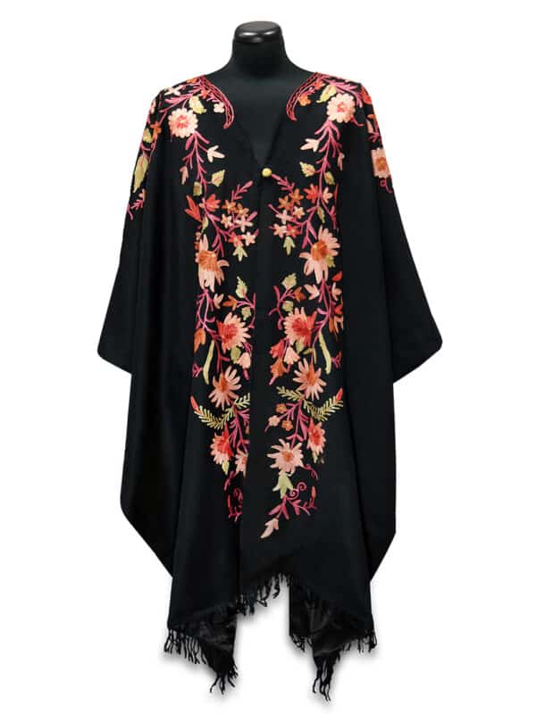 Hímzett indiai poncsó