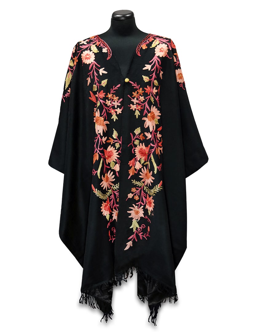 Hímzett indiai poncsó