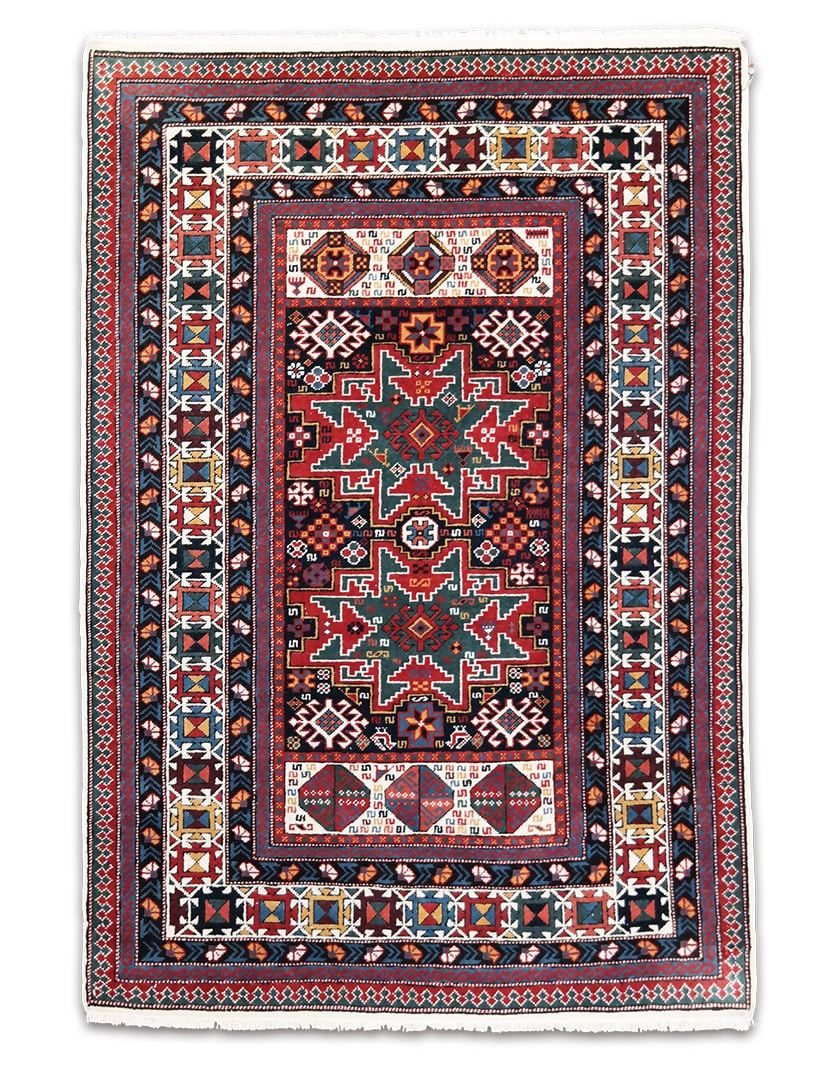 Vintage Kaukázusi szőnyeg 164 x 115 cm - KR-2346-kaukazusi-szonyeg-a