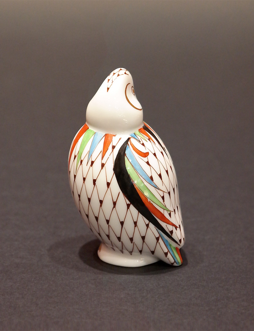 Hollóházi Garden mintás gácsér - KR2277-hollohazi-garden-mintas-kacsa-figura-c