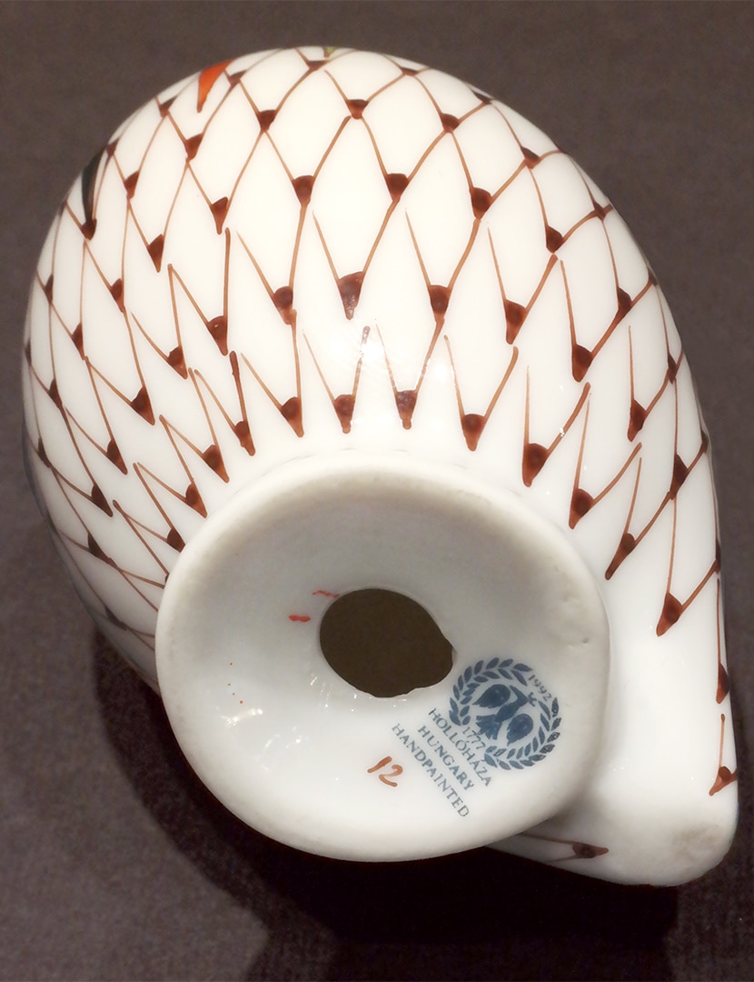 Hollóházi Garden mintás gácsér - KR2277-hollohazi-garden-mintas-kacsa-figura-h