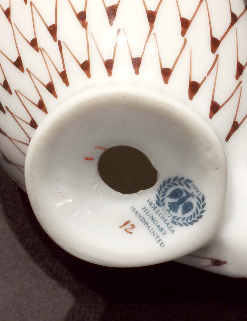 Hollóházi Garden mintás gácsér - KR2277-hollohazi-garden-mintas-kacsa-figura-h2