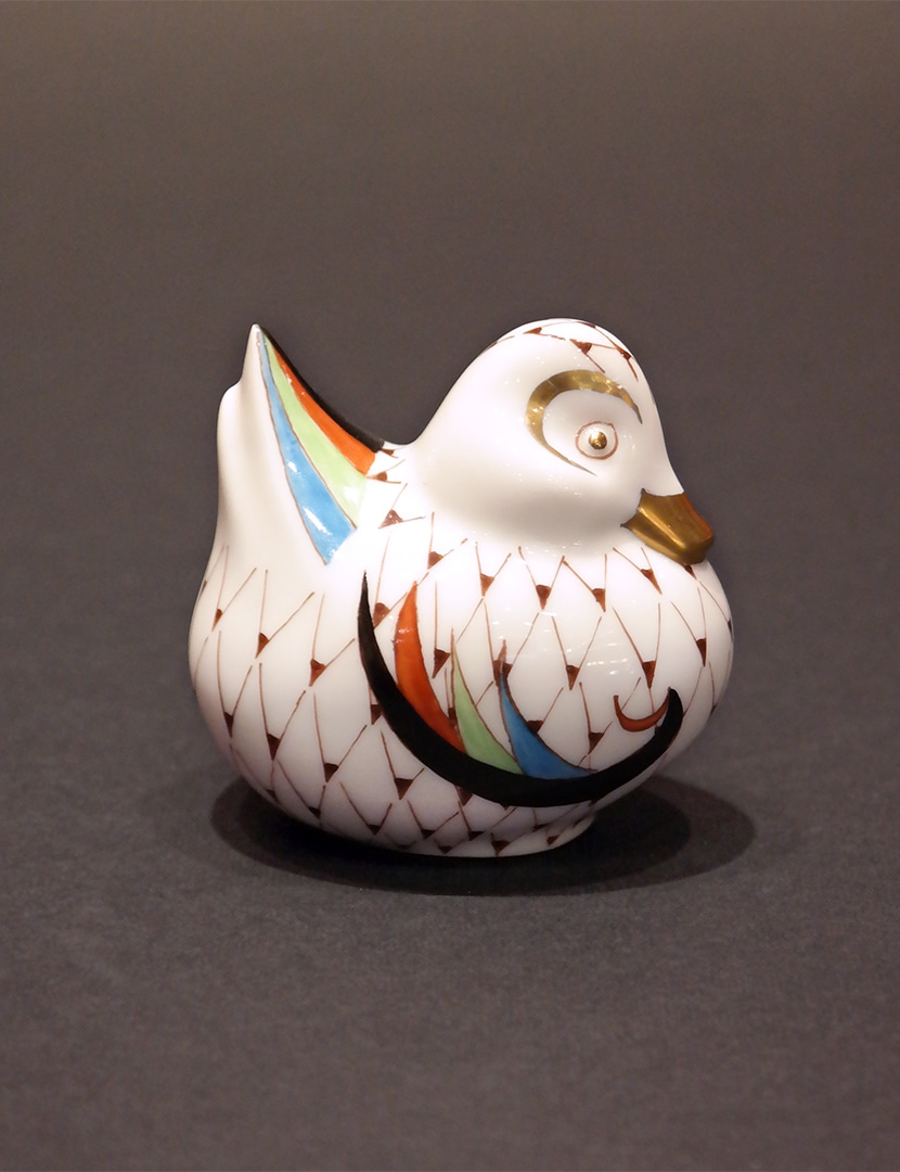 SAMSUNG CSC Hollóházi Garden mintás kacsa - KR2286-hollohazi-porcelan-kacsa-figura-d