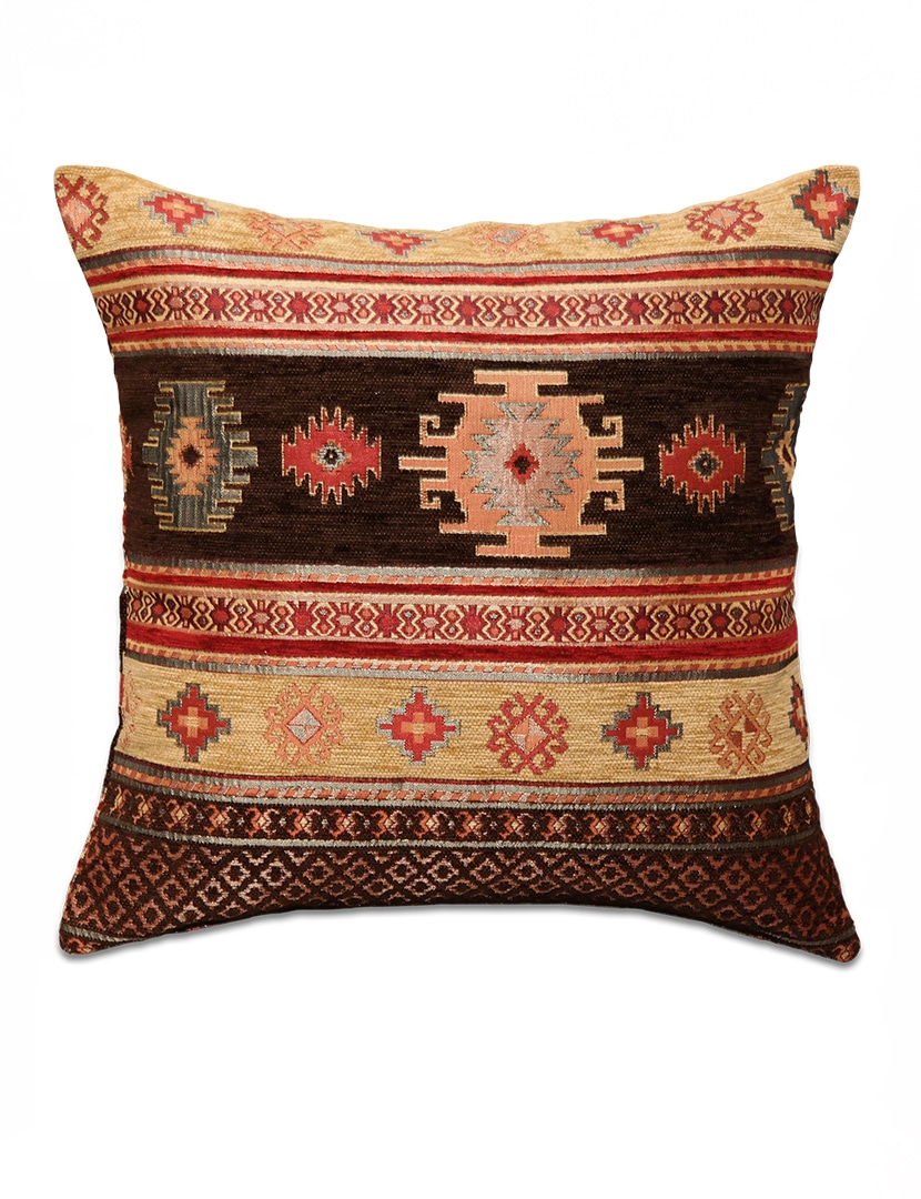 Sötétbarna csíkos díszpárna - pk-1032-B-ottoman-diszparna-huzat-torokorszagbol-a