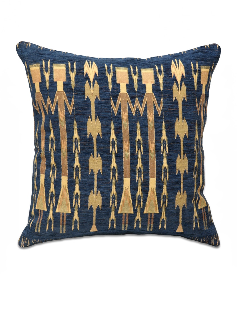 Figurás kék díszpárna - pk-6007-B-ottoman-diszparna-huzat-torokorszagbol-a