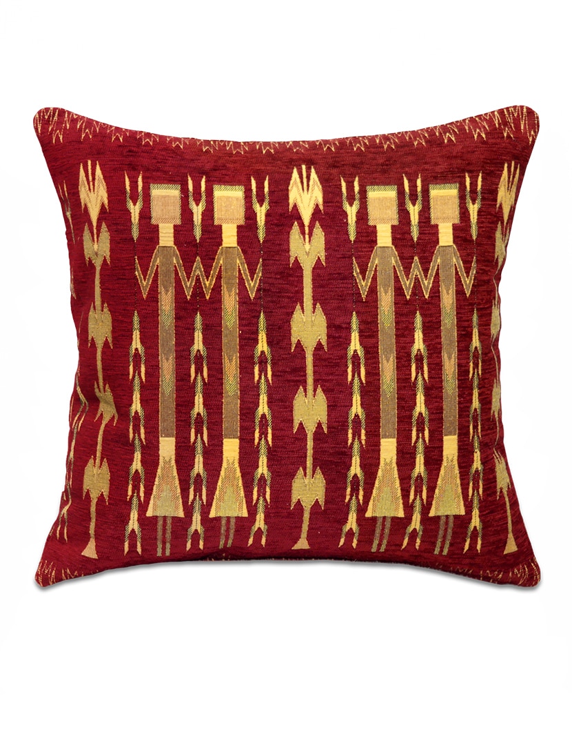 Figurás bordó díszpárna - pk-6008-B-ottoman-diszparna-huzat-torokorszagbol-a