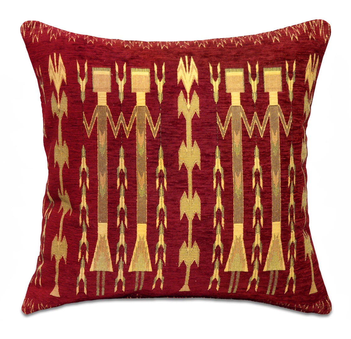 Figurás bordó díszpárna - pk-6008-B-ottoman-diszparna-huzat-torokorszagbol-aa