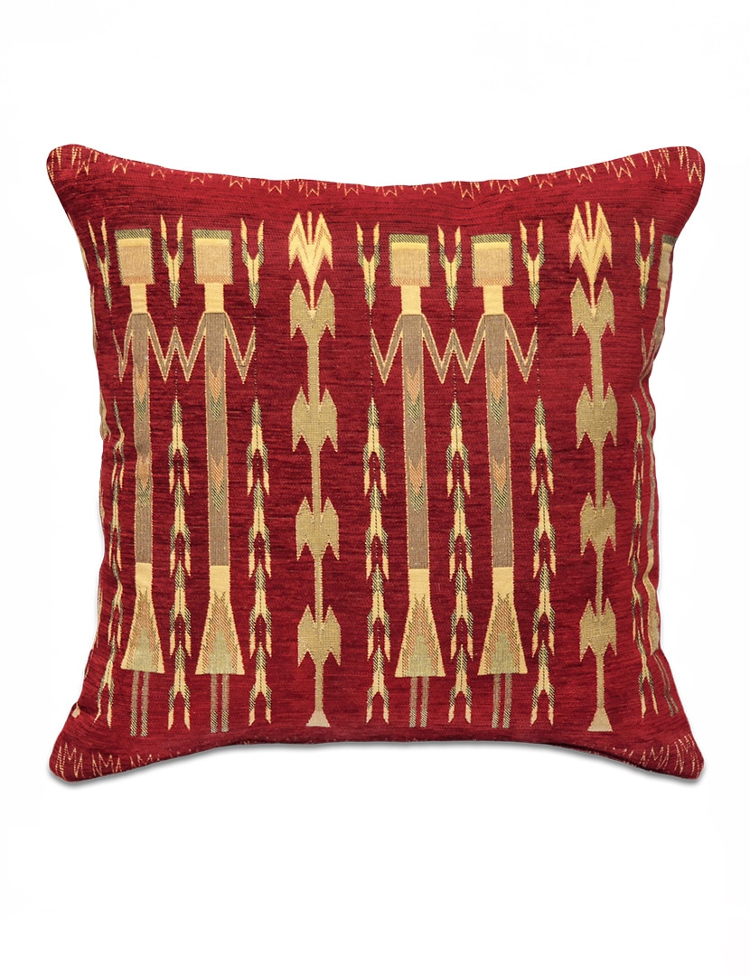 Figurás piros díszpárna - pk-6010-B-ottoman-diszparna-huzat-torokorszagbol-a