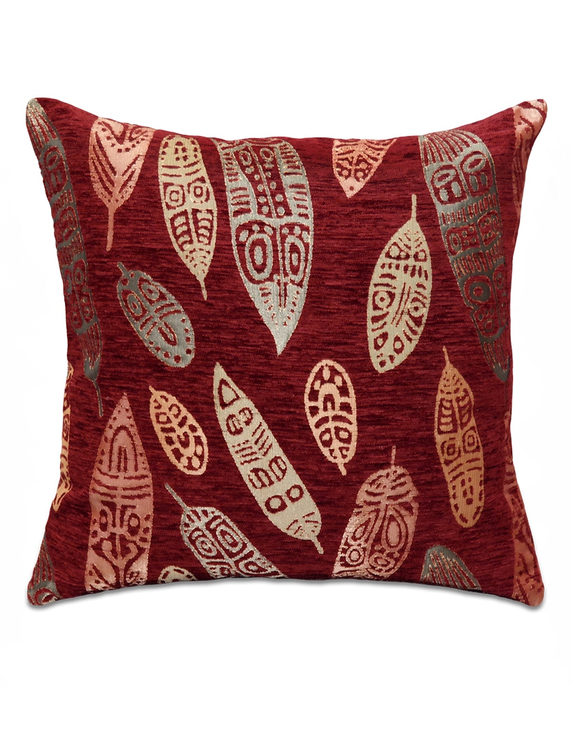 Toll mintás bordó díszpárna - pk-6012-B-ottoman-diszparna-huzat-torokorszagbol-a