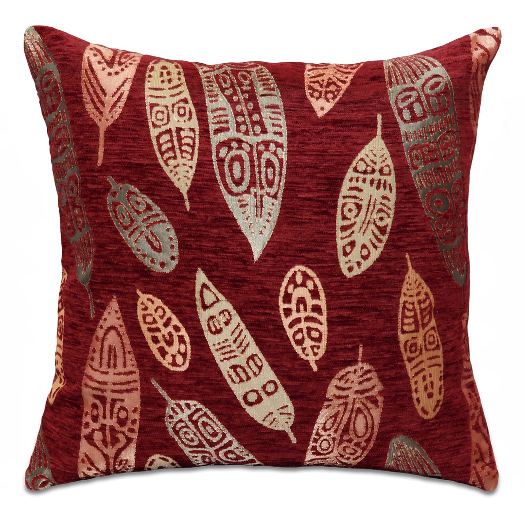 Toll mintás bordó díszpárna - pk-6012-B-ottoman-diszparna-huzat-torokorszagbol-aa