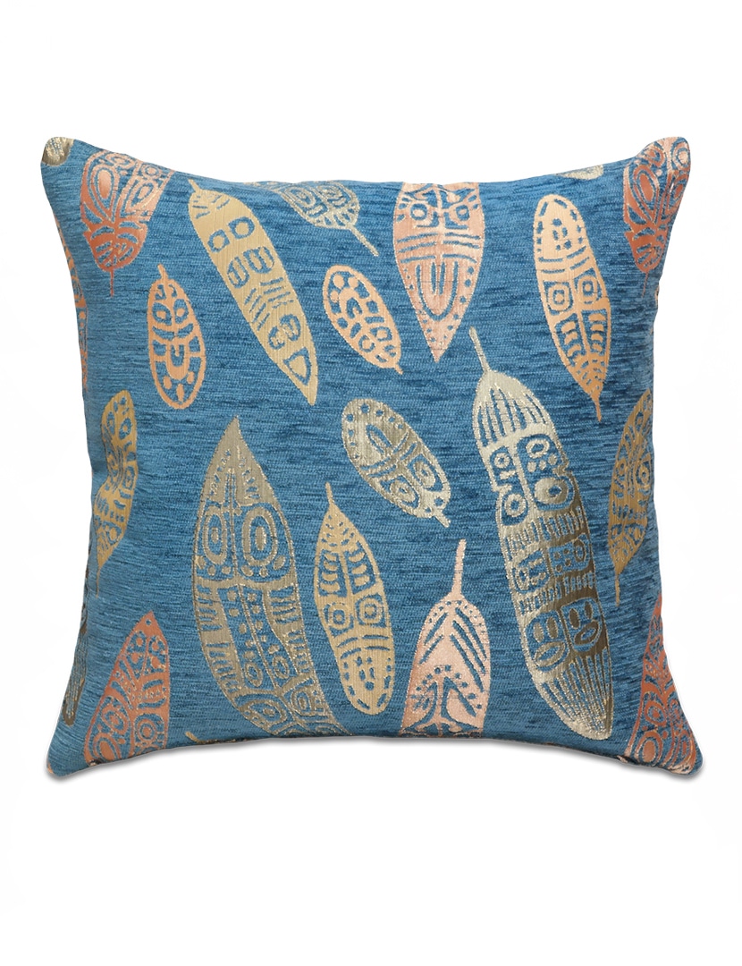 Toll mintás kék díszpárna - pk-6015-B-ottoman-diszparna-huzat-torokorszagbol-a