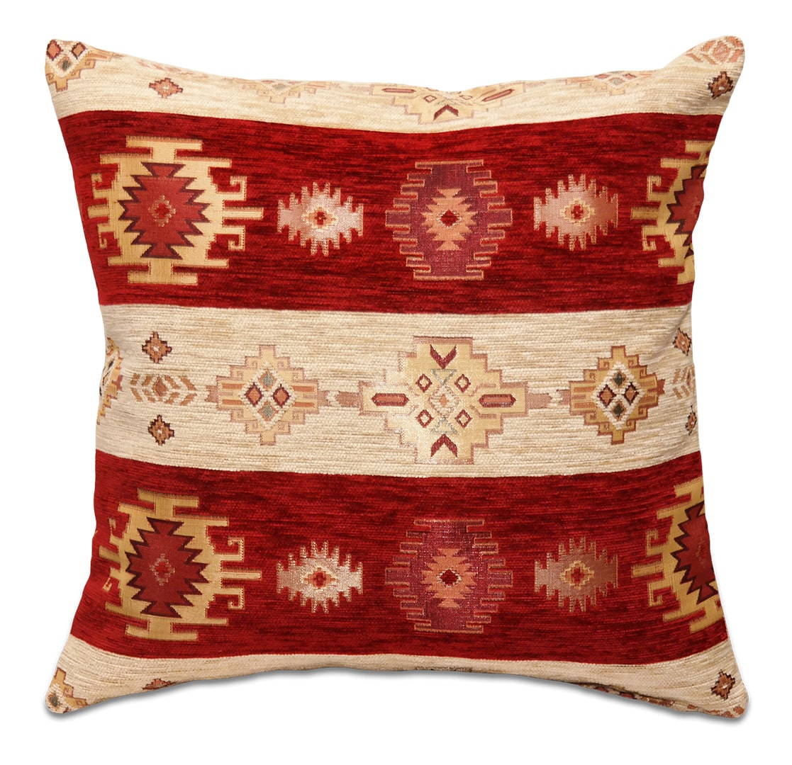 Piros csíkos díszpárna - pk-6021-B-ottoman-diszparna-huzat-torokorszagbol-aa