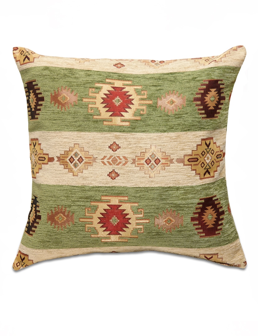 Világoszöld csíkos díszpárna - pk-6022-B-ottoman-diszparna-huzat-torokorszagbol-a