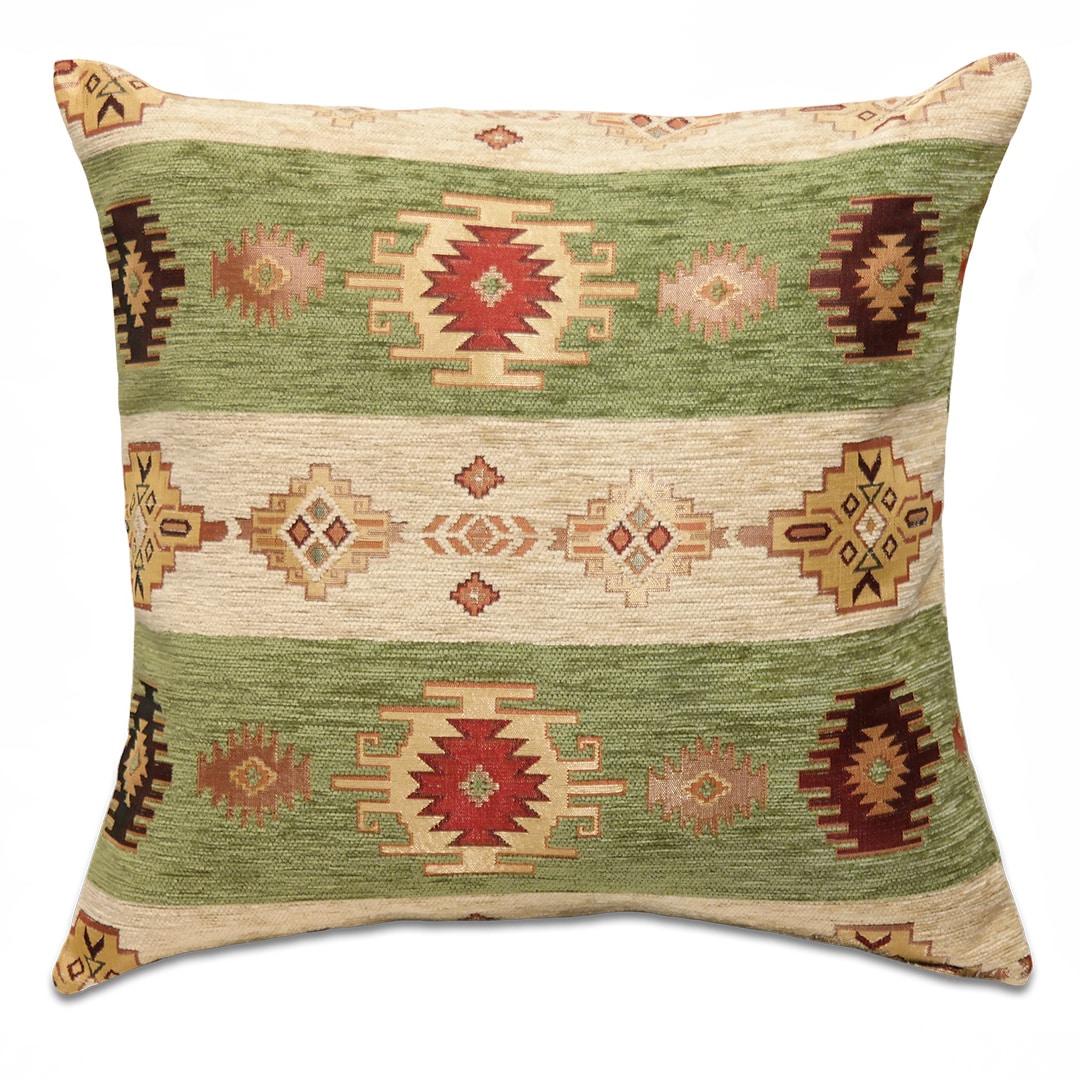 Világoszöld csíkos díszpárna - pk-6022-B-ottoman-diszparna-huzat-torokorszagbol-aa