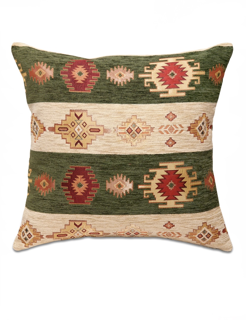 Zöld csíkos díszpárna - pk-6024-B-ottoman-diszparna-huzat-torokorszagbol-a