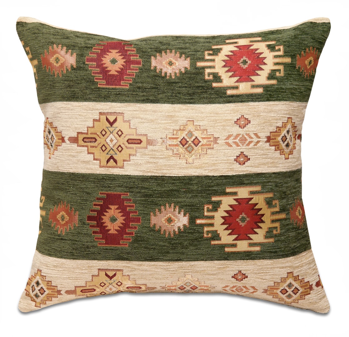 Zöld csíkos díszpárna - pk-6024-B-ottoman-diszparna-huzat-torokorszagbol-aa