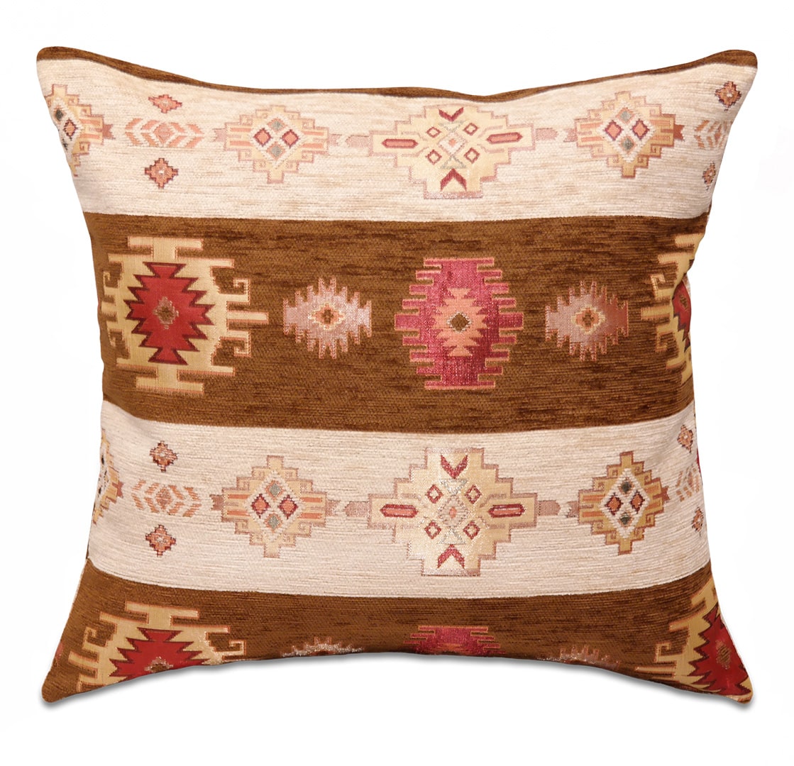 Barna csíkos díszpárna - pk-6027-B-ottoman-diszparna-huzat-torokorszagbol-aa