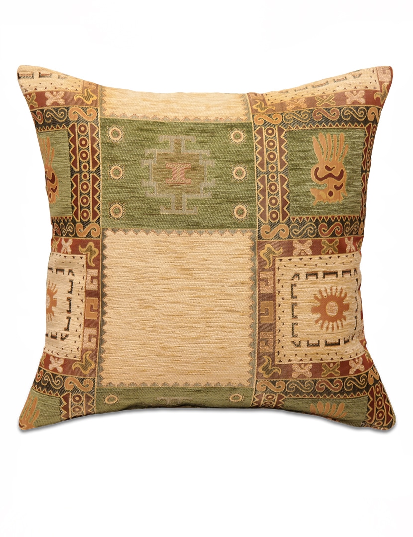 Világoszöld kockás díszpárna - pk-6030-B-ottoman-diszparna-huzat-torokorszagbol-a