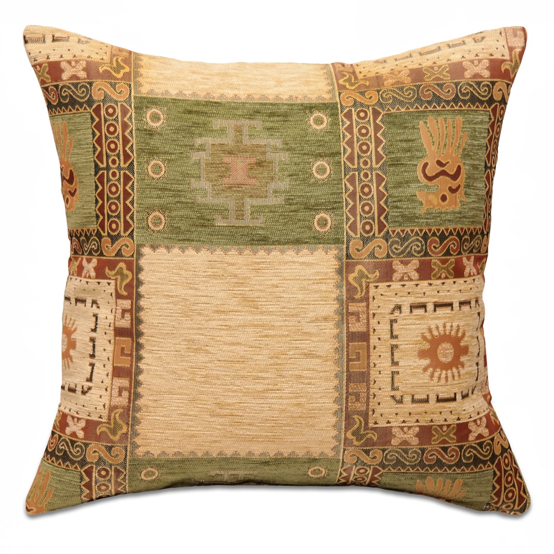 Világoszöld kockás díszpárna - pk-6030-B-ottoman-diszparna-huzat-torokorszagbol-aa