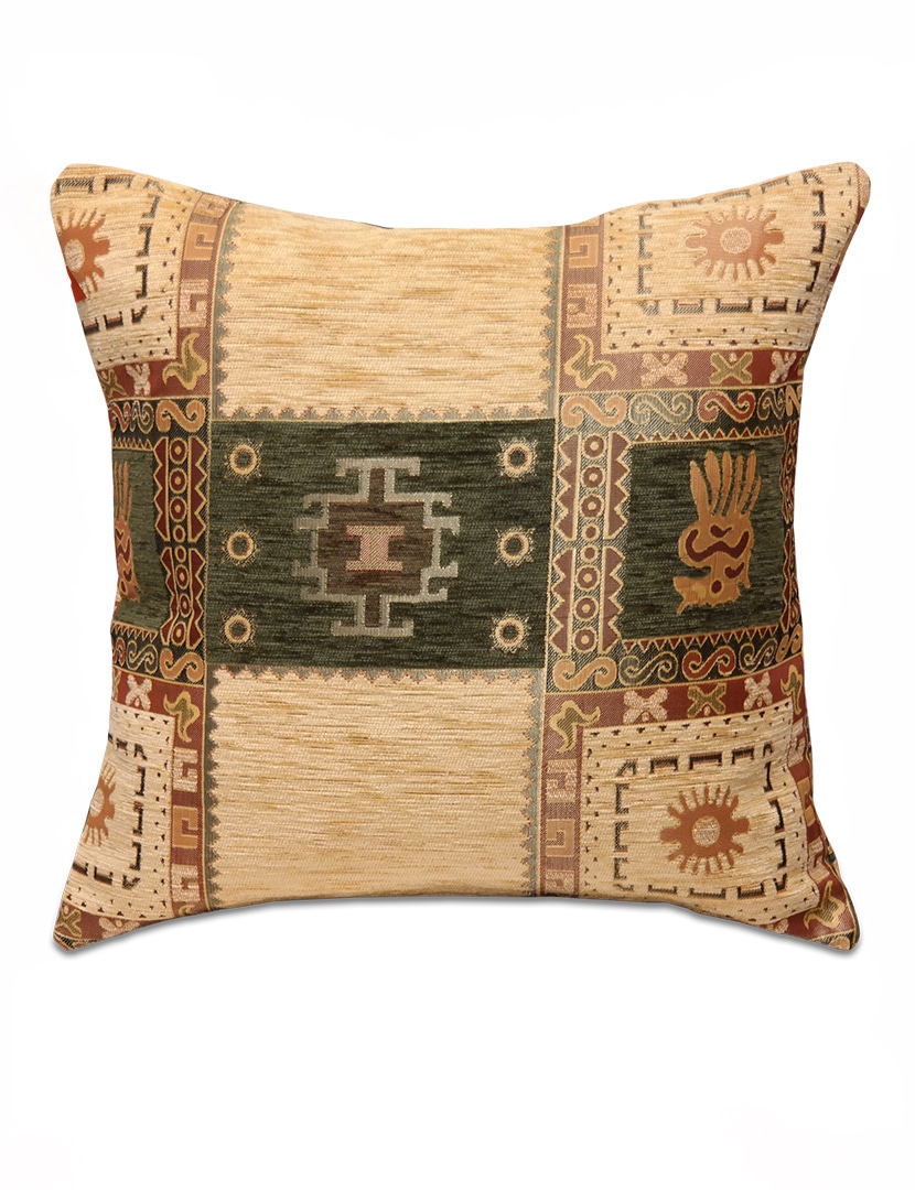 Sötétzöld kockás díszpárna - pk-6038-B-ottoman-diszparna-huzat-torokorszagbol-a