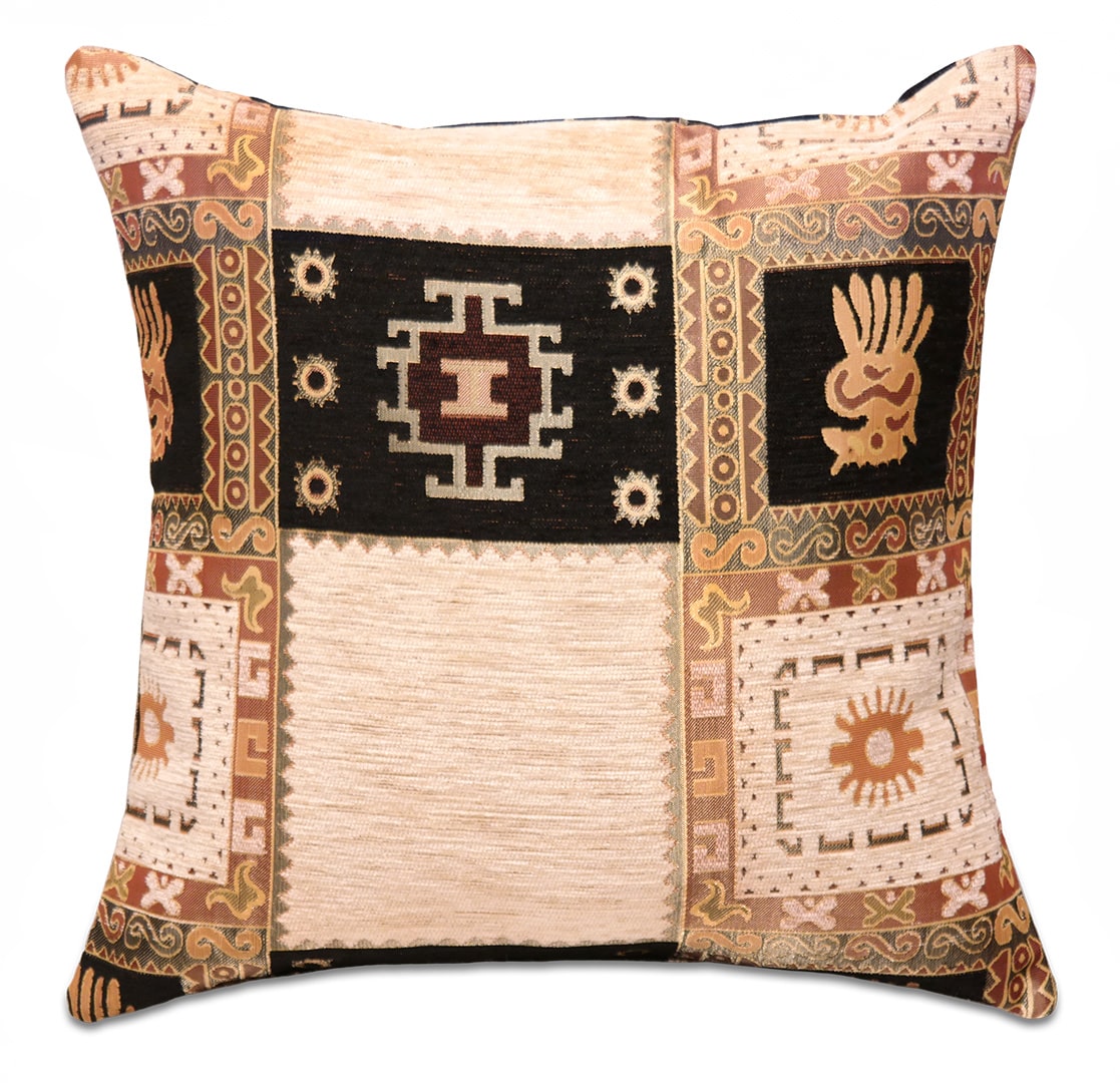 Fekete kockás díszpárna - pk-6039-B-ottoman-diszparna-huzat-torokorszagbol-aa