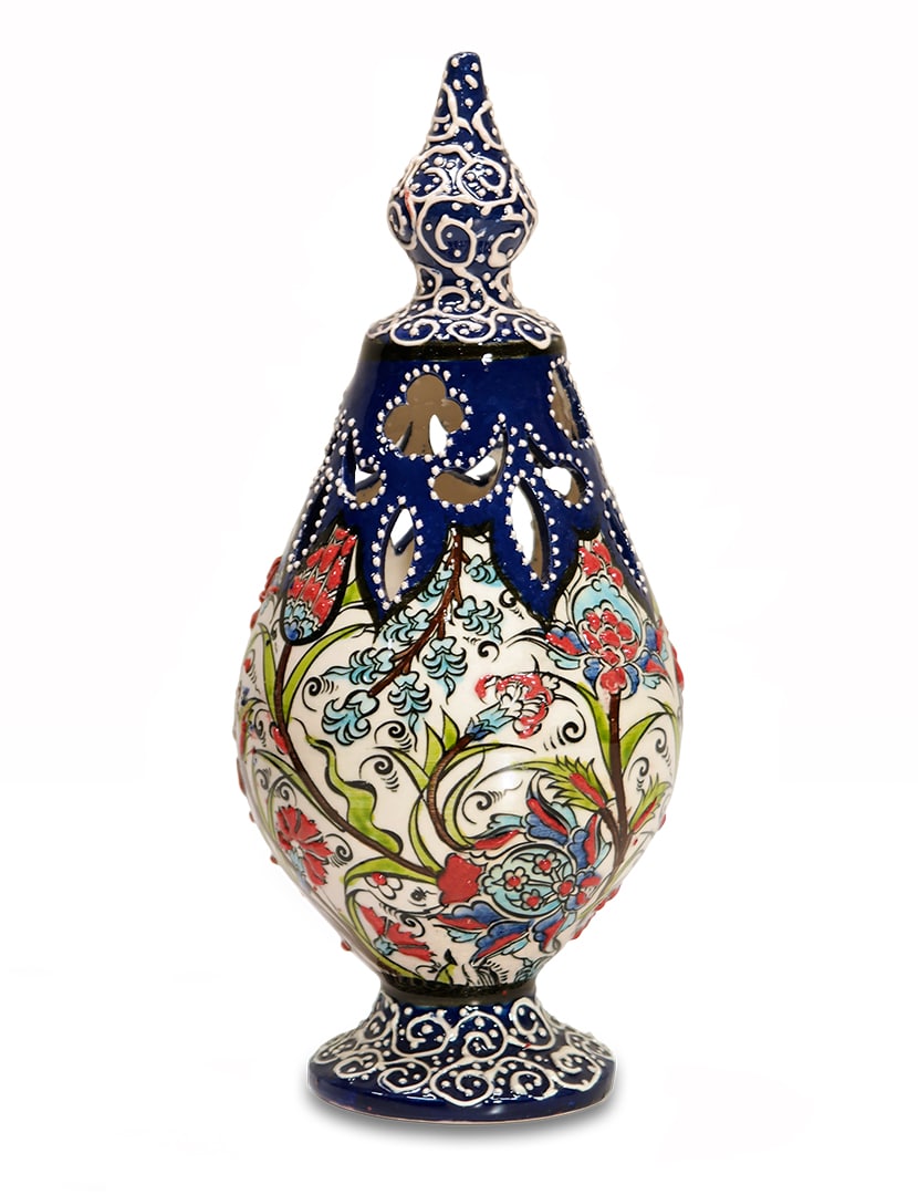 SAMSUNG CSC Színes kerámia mécsestartó - GYM-165-01-keramia-mecsestarto-torokorszagbol-b