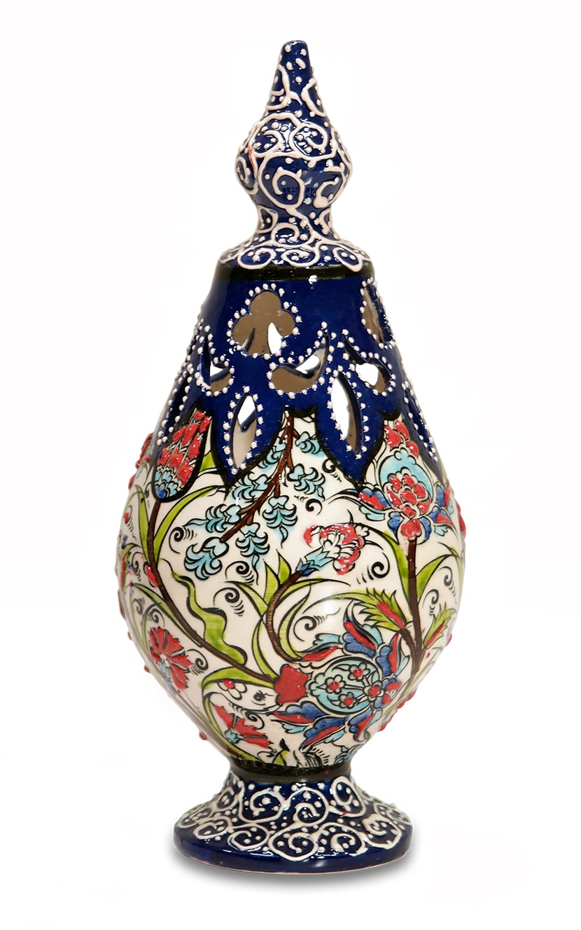 SAMSUNG CSC Színes kerámia mécsestartó - GYM-165-01-keramia-mecsestarto-torokorszagbol-bb