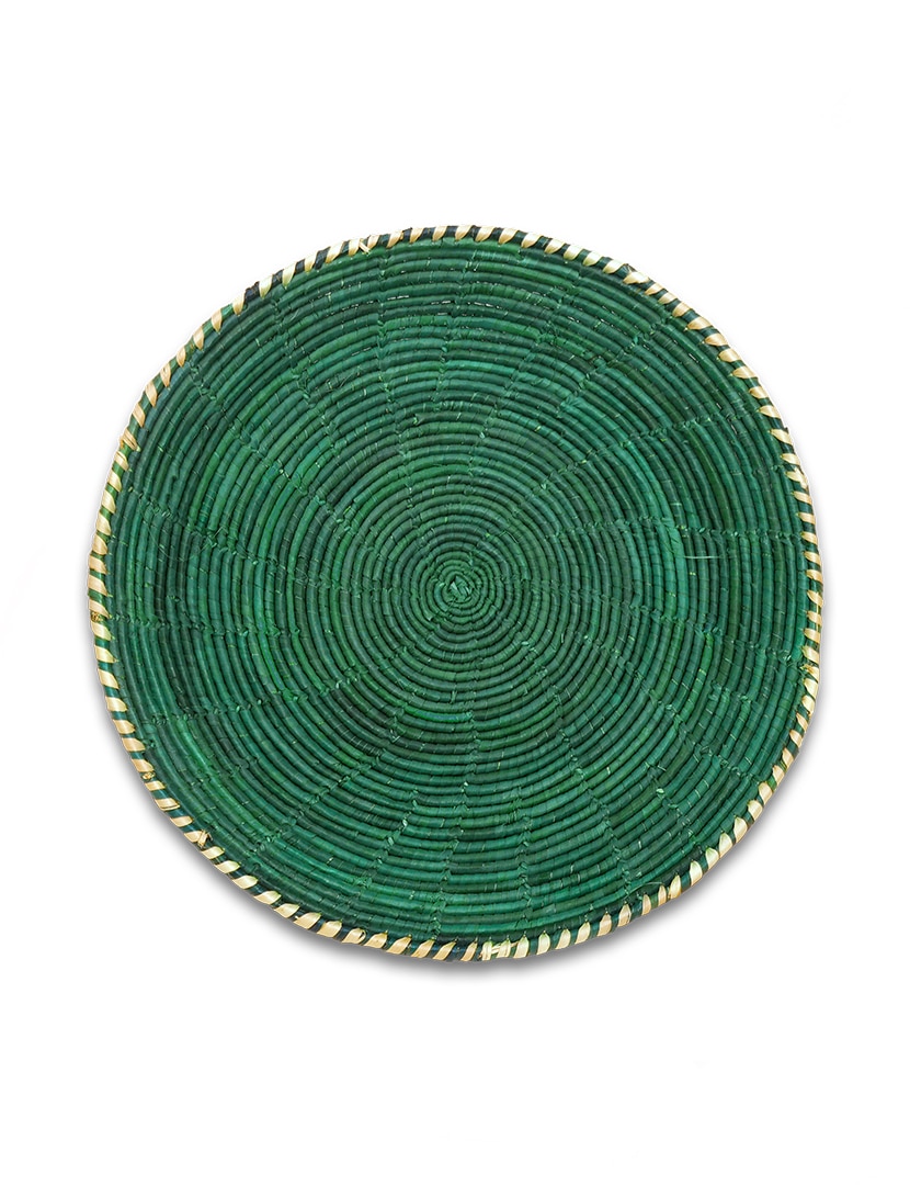 Zöld pálmalevél tároló kosár - SPK7-Z-fonott-palmalevel-kosar-pakisztanbol-a