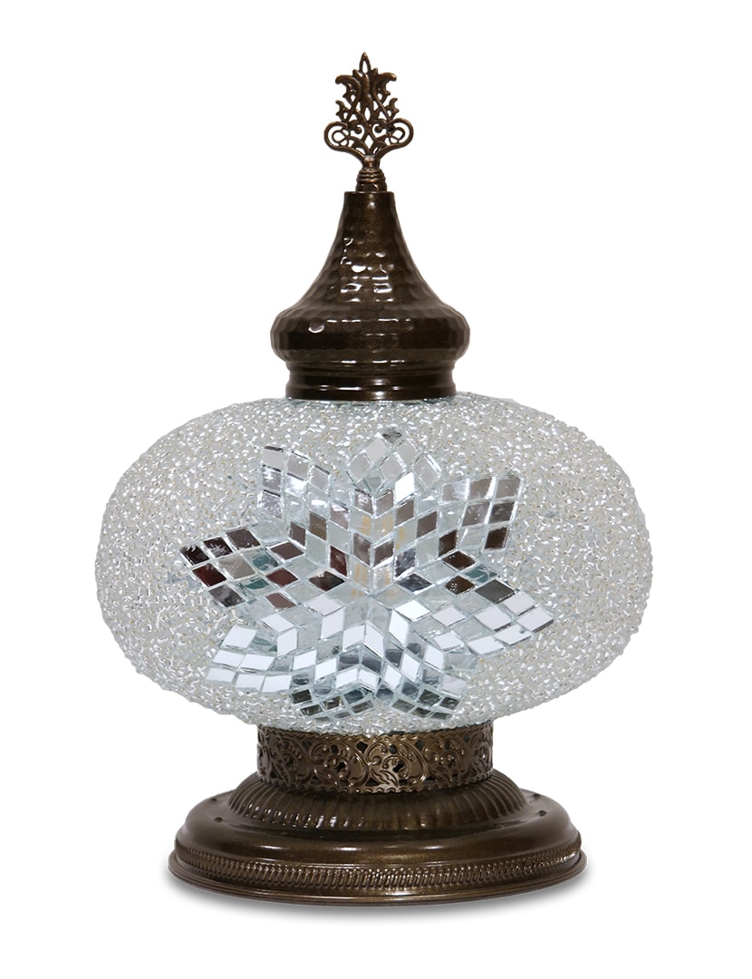 Nagy fehér asztali lámpa - TM232K-F1-mozaikuveg-lampa-torkorszagbol-a