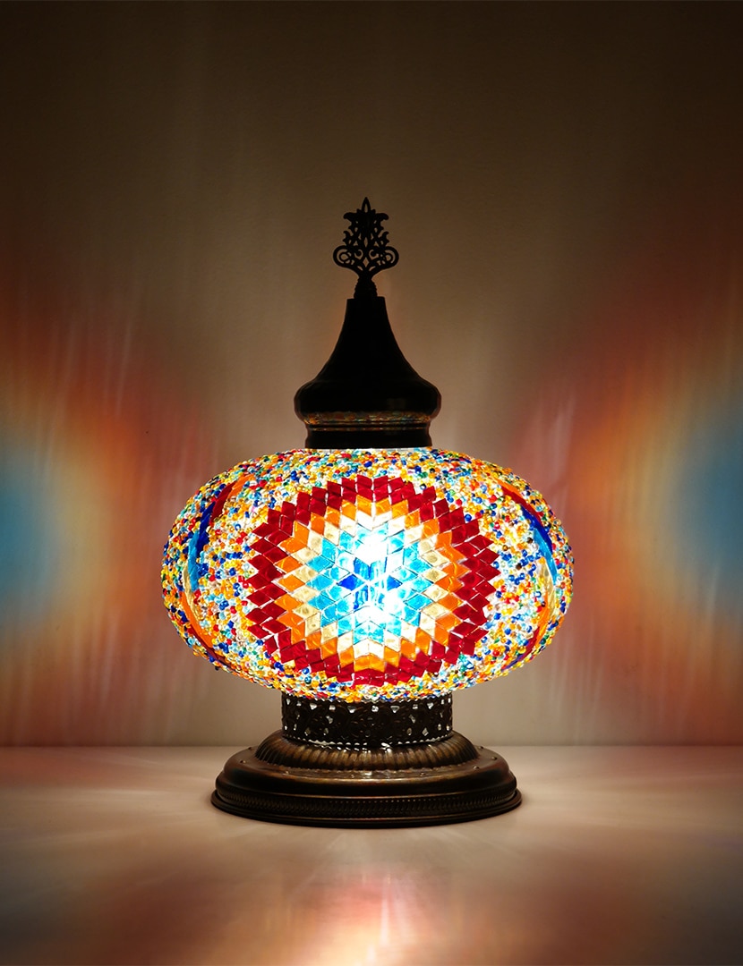 Nagy sokszínű asztali lámpa - TM232K-MSZ1-mozaikuveg-lampa-torkorszagbol-b