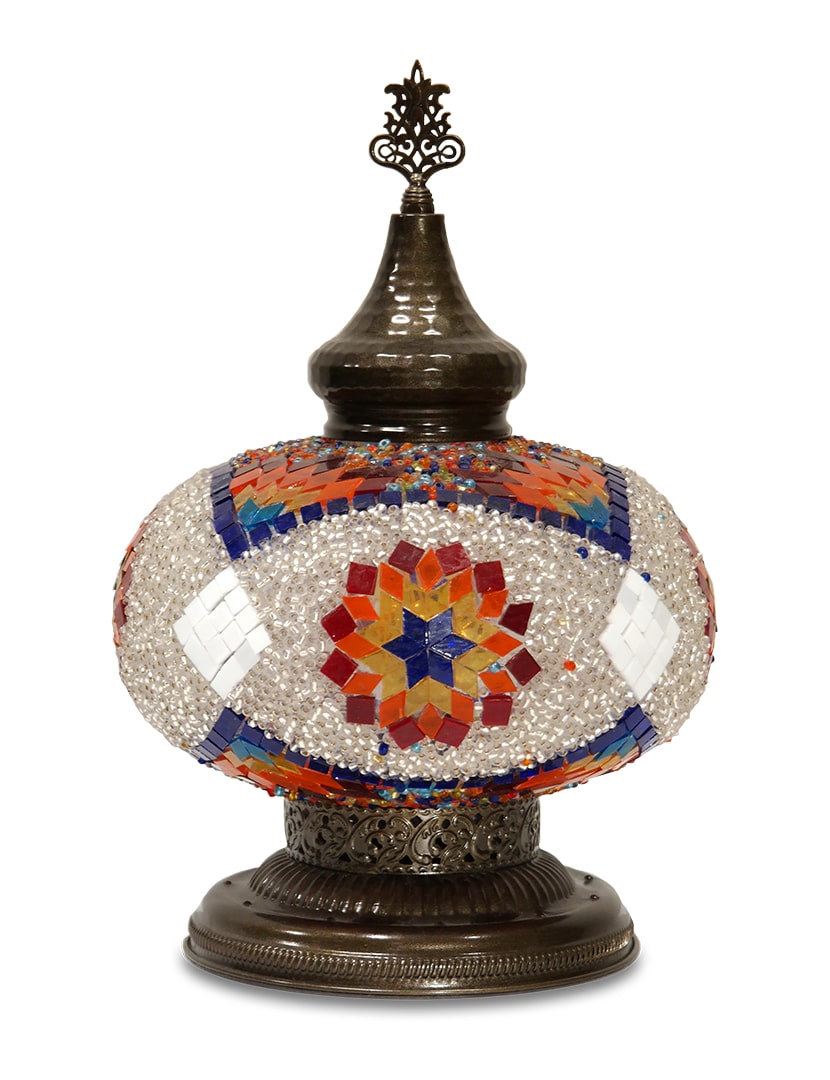 Nagy színes asztali lámpa - TM232K-SZF1-mozaikuveg-lampa-torkorszagbol-a