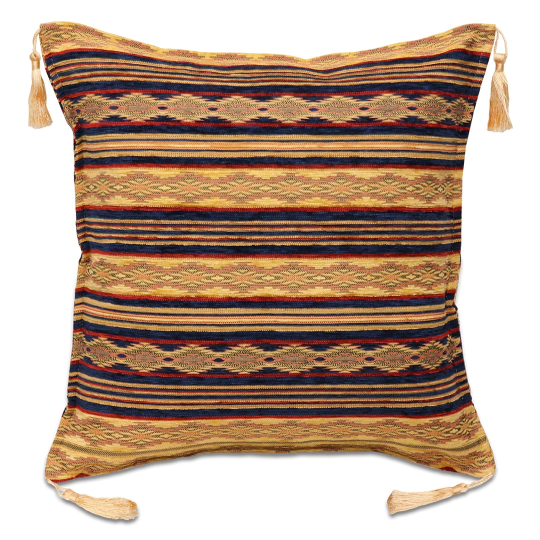 Sötétkék csíkos párnahuzat - pk-1034-ottoman-diszparna-huzat-torokorszagbol-aa