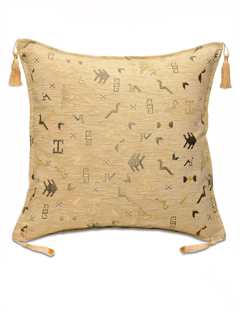 Apró mintás sárga díszpárna - pk-1035-ottoman-diszparna-huzat-torokorszagbol-a