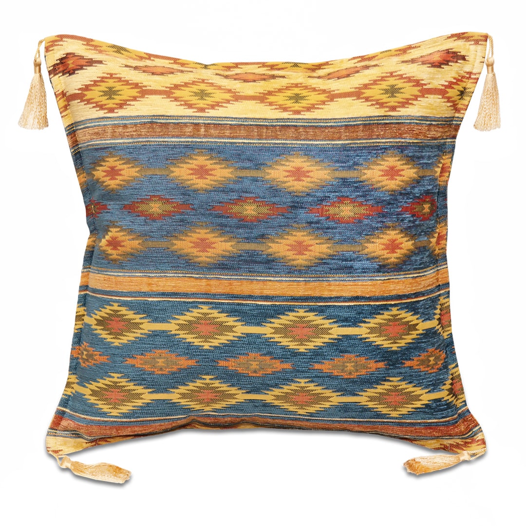 Világoskék csíkos párnahuzat - pk-1038-ottoman-diszparna-huzat-torokorszagbol-aa