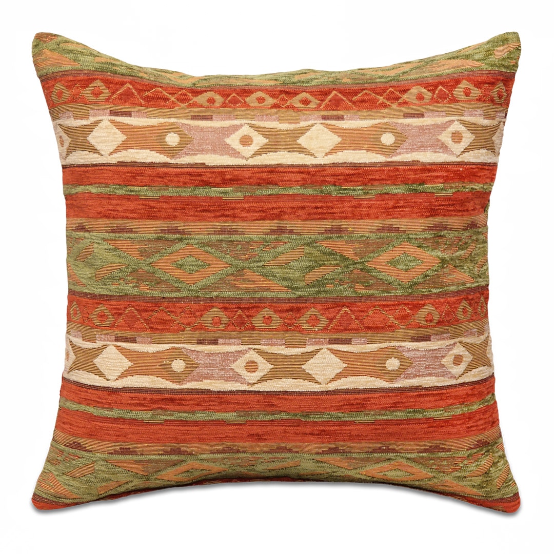 Világoszöld csíkos párnahuzat - pk-1042-B-ottoman-diszparna-huzat-torokorszagbol-aa