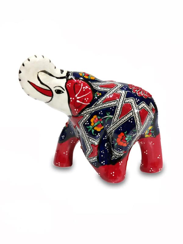 Színes kerámia elefánt - CE52-PKF1-keramia-elefant-torokorszagbol-a