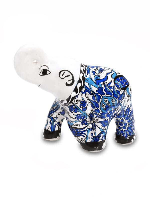 Királykék kerámia elefánt - CE65-FK1-keramia-elefant-torokorszagbol-a
