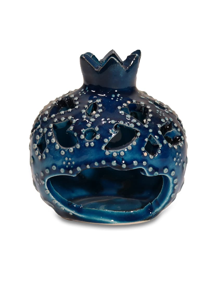 Kicsi gránátalma mécsestartó - KGY3-K-keramia-mecsestarto-torokorszagbol-a