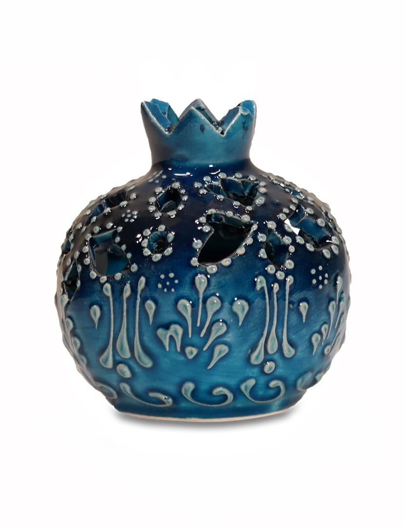 Kicsi gránátalma mécsestartó - KGY3-K-keramia-mecsestarto-torokorszagbol-b